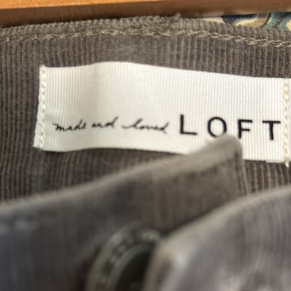 Loft Modern Skinny Gray Cords - Picture 6 of 6